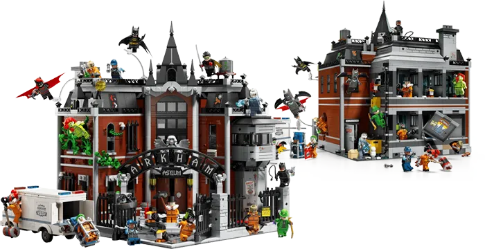 Arkham Asylum emuma montagem sombria